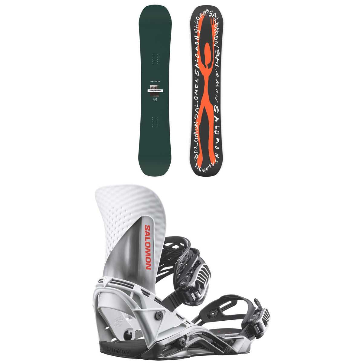 Salomon Sleepwalker Snowboard + Hologram Snowboard Bindings 2027