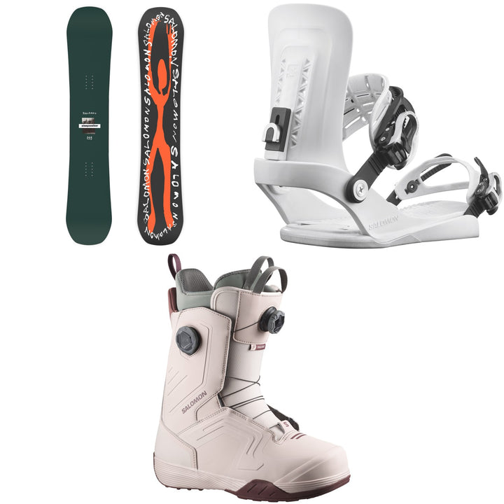 Salomon Sleepwalker Snowboard + EDB Mindful Snowboard Bindings + Dialogue Dual Boa Snowboard Boots 2027
