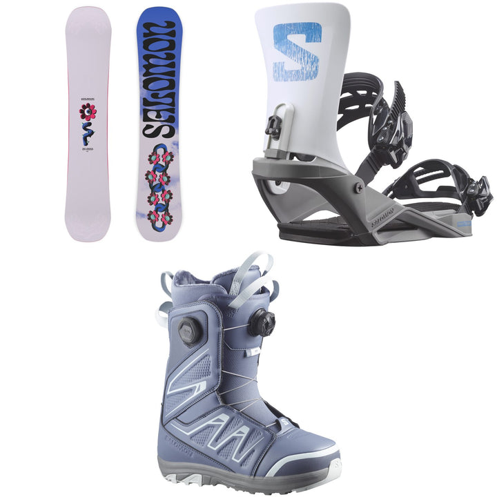 Salomon Oh Yeah Snowboard + Rhythm Snowboard Bindings + Ivy BOA SJ Snowboard Boots - Women's 2027