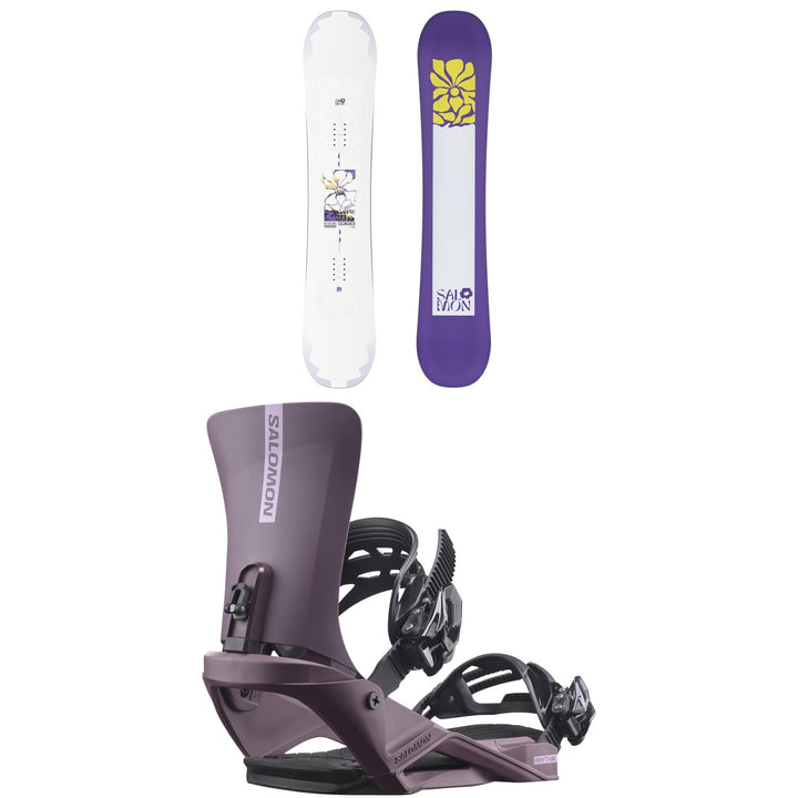 Salomon Lotus Snowboard + Rhythm Snowboard Bindings - Women's 2027