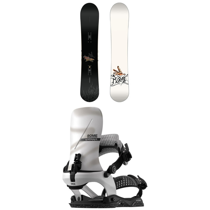 Rome Rene Pro Snowboard + Katana AW FASE Snowboard Bindings 2027
