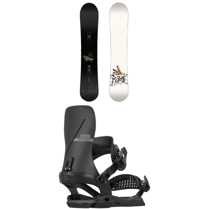 Rome Rene Pro Snowboard + Katana AW Snowboard Bindings 2027