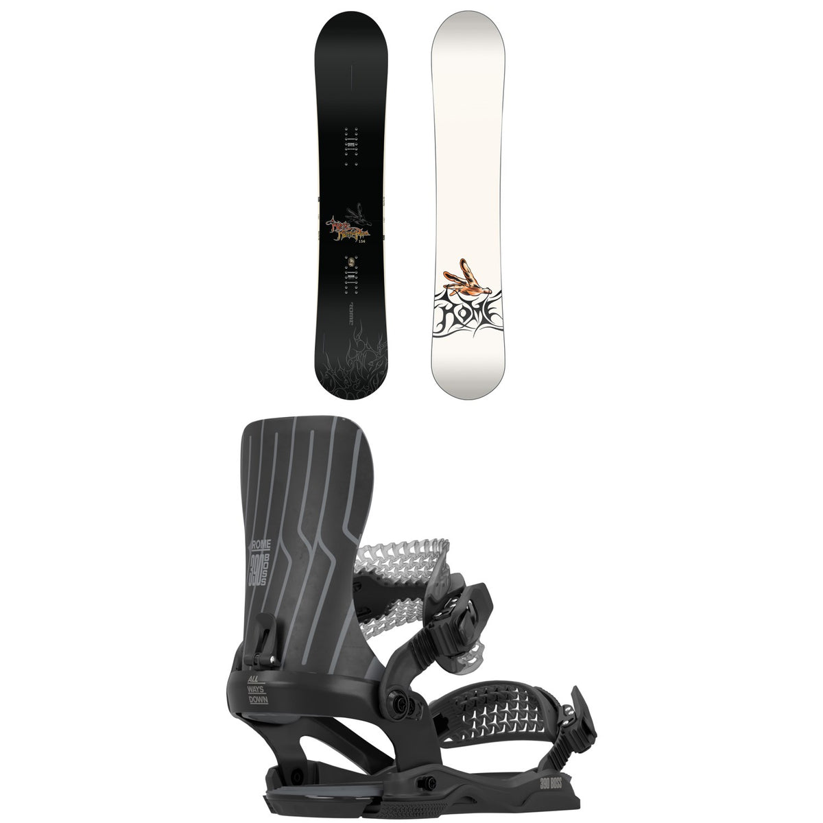 Rome Rene Pro Snowboard + 390 Boss AW Snowboard Bindings 2027