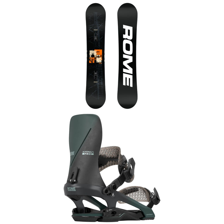 Rome Agent Pro Snowboard + Katana FW Pro Snowboard Bindings 2027