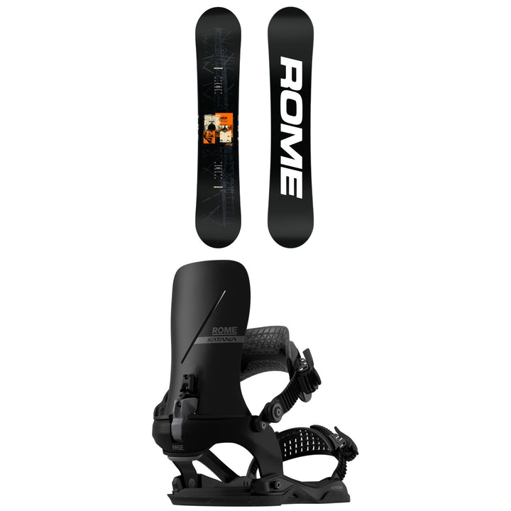 Rome Agent Pro Snowboard + Katana AW FASE Snowboard Bindings 2027