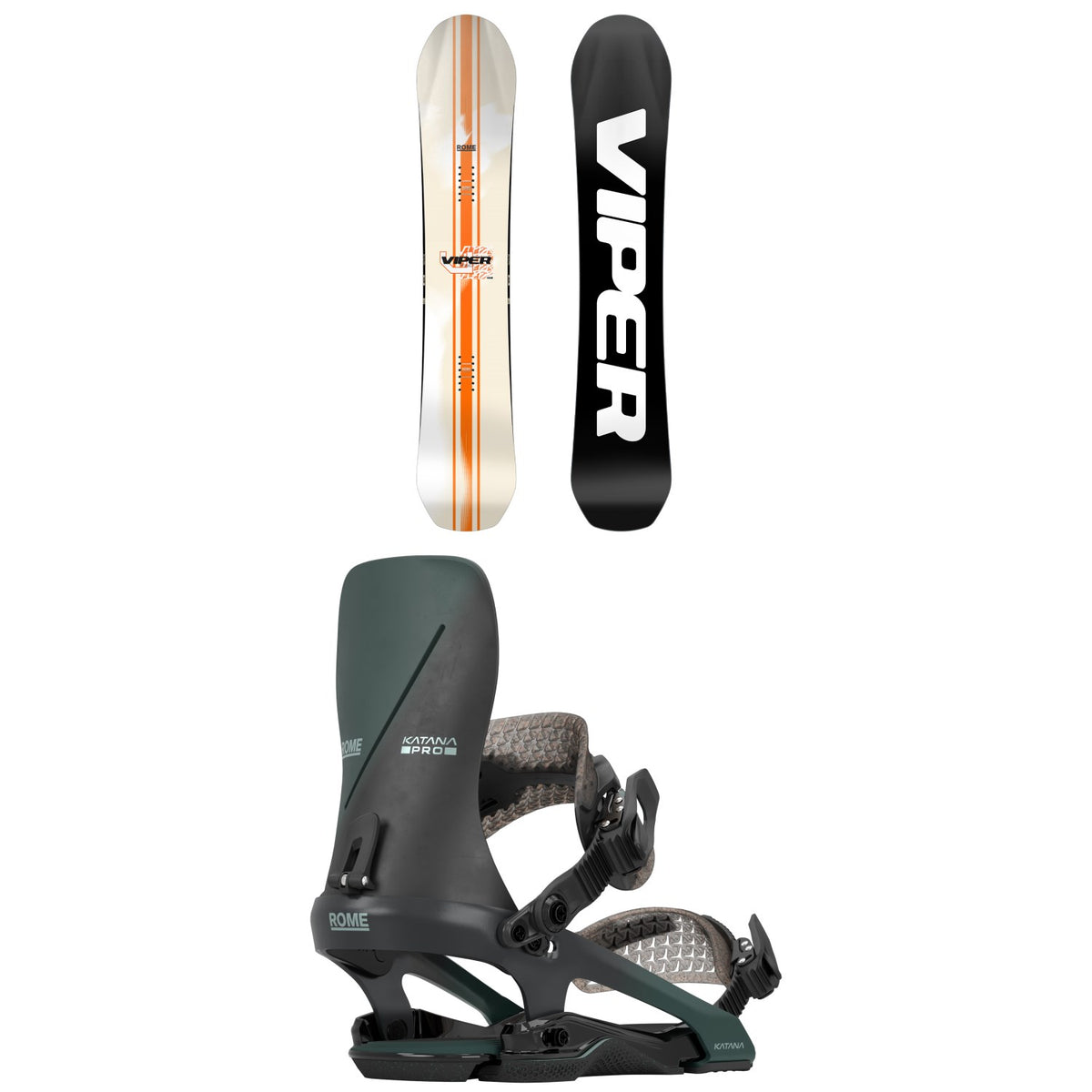 Rome Viper Pro Snowboard + Katana FW Pro Snowboard Bindings 2027