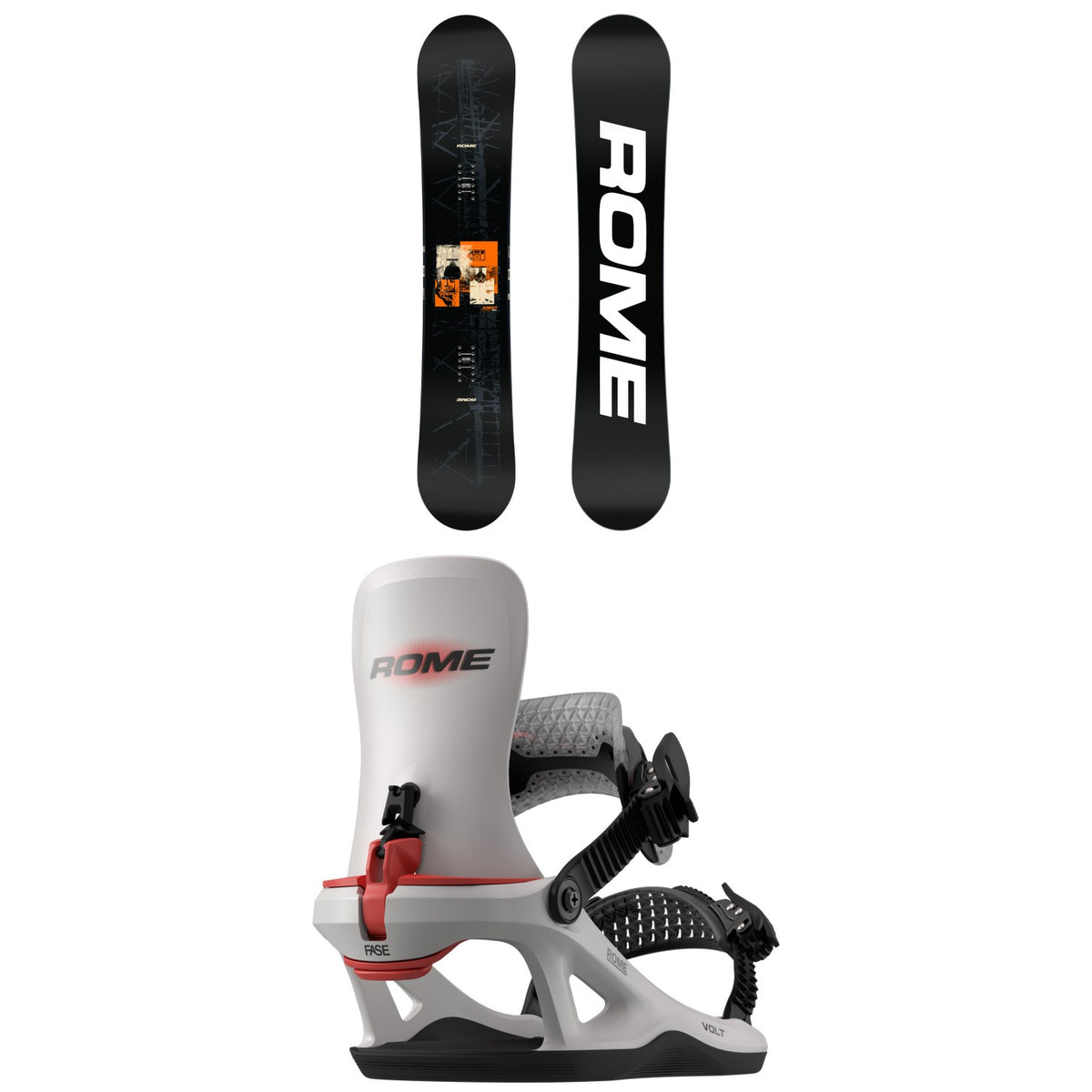 Rome Agent Pro Snowboard + Volt FASE Snowboard Bindings 2027