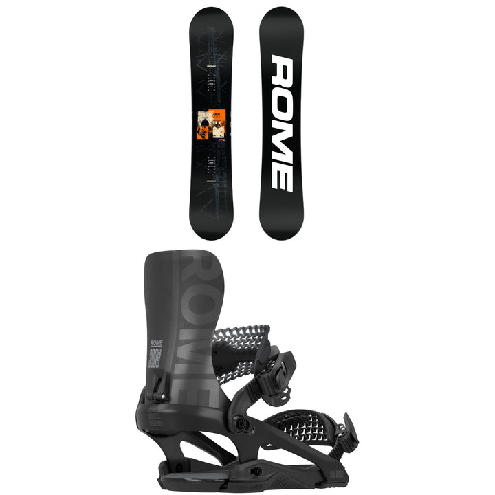 Rome Agent Pro Snowboard + 390 Boss FW Snowboard Bindings 2027