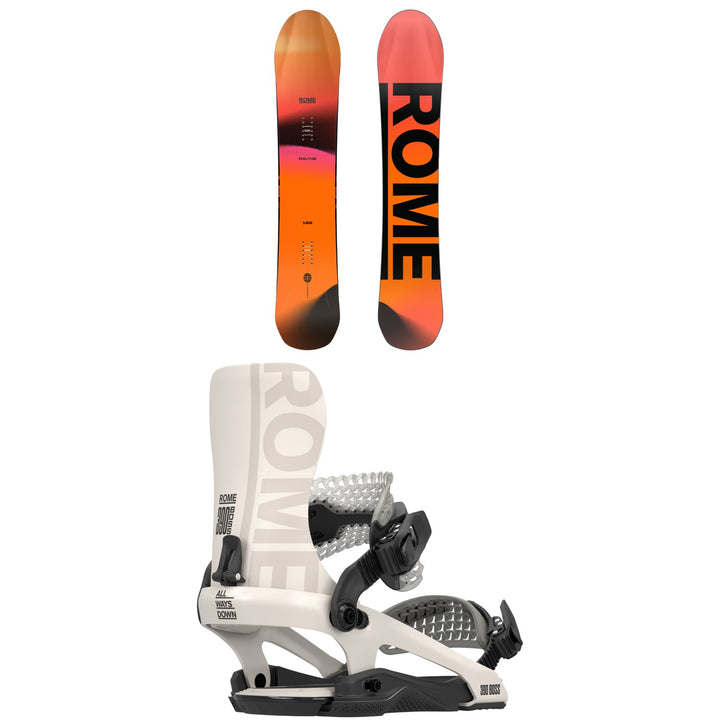 Rome Ravine Snowboard + 390 Boss FW Snowboard Bindings 2026