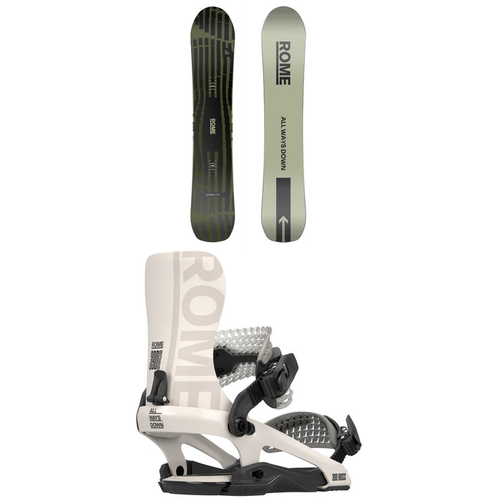 Rome Warden Snowboard + 390 Boss FW Snowboard Bindings 2026