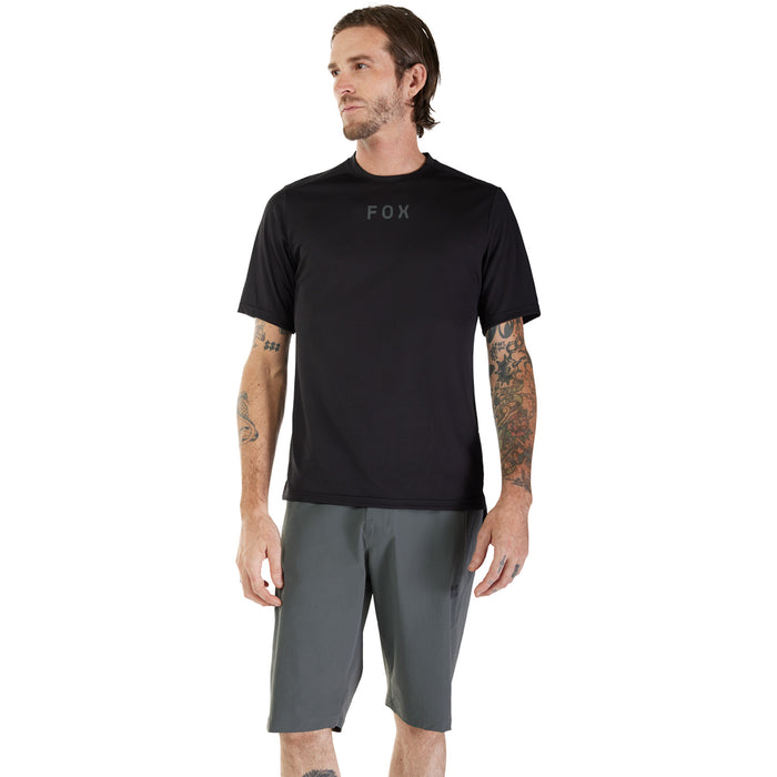 Fox Racing Ranger Short-Sleeve Jersey Wordmark Black