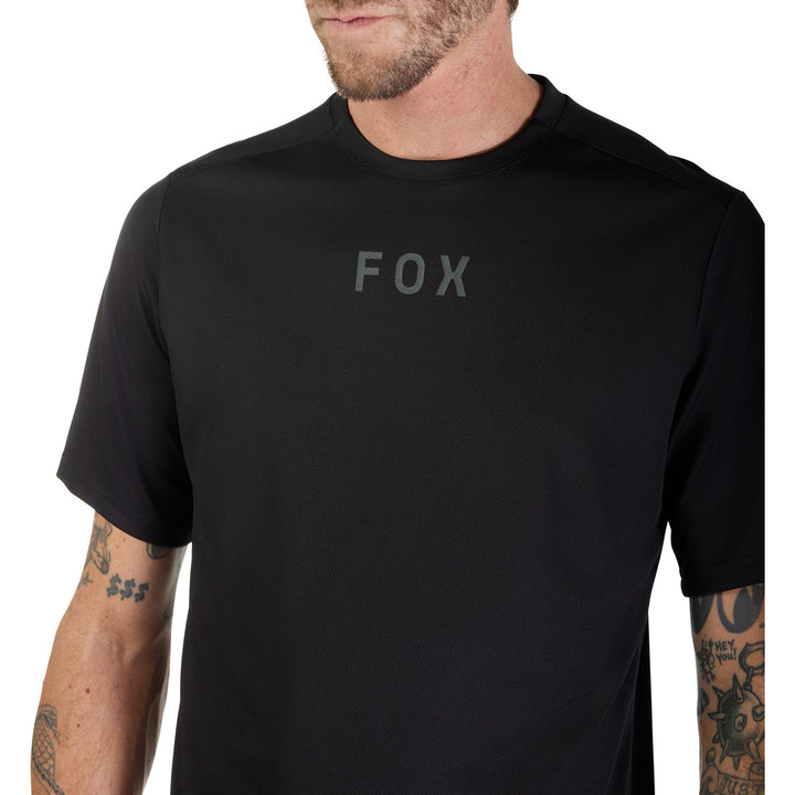 Fox Racing Ranger Short-Sleeve Jersey Wordmark Black