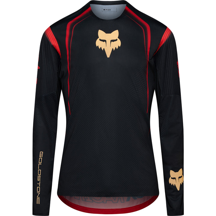 Fox Racing Flexair Long-Sleeve Goldstone SE Jersey Black