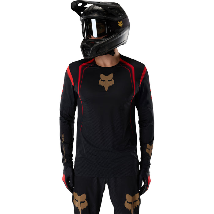 Fox Racing Flexair Long-Sleeve Goldstone SE Jersey Black