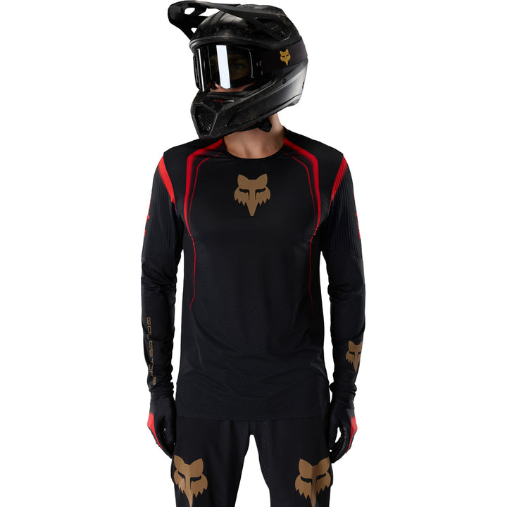 Fox Racing Flexair Long-Sleeve Goldstone SE Jersey Black