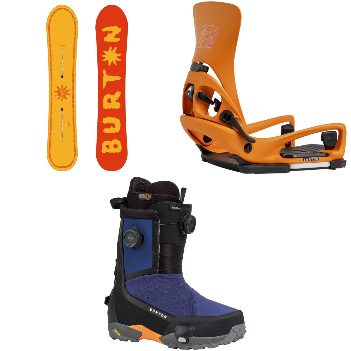 Burton Counterbalance Snowboard + Step On Cartel X EST Snowboard Bindings + Highshot X Step On Snowboard Boots 2027