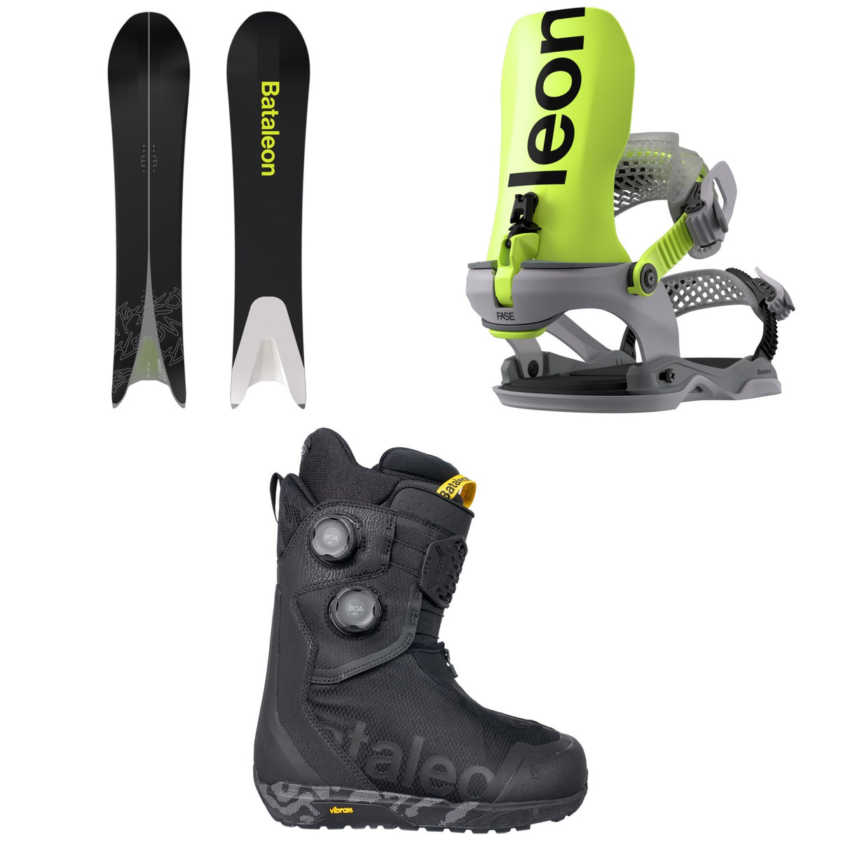 Bataleon Surfer Snowboard + Blaster AW FASE Snowboard Bindings + Acid Double Boa Snowboard Boots 2027
