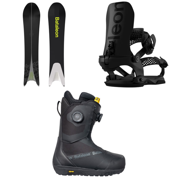 Bataleon Surfer Snowboard + Blaster AW FASE Snowboard Bindings + Salsa Double Boa Snowboard Boots 2027