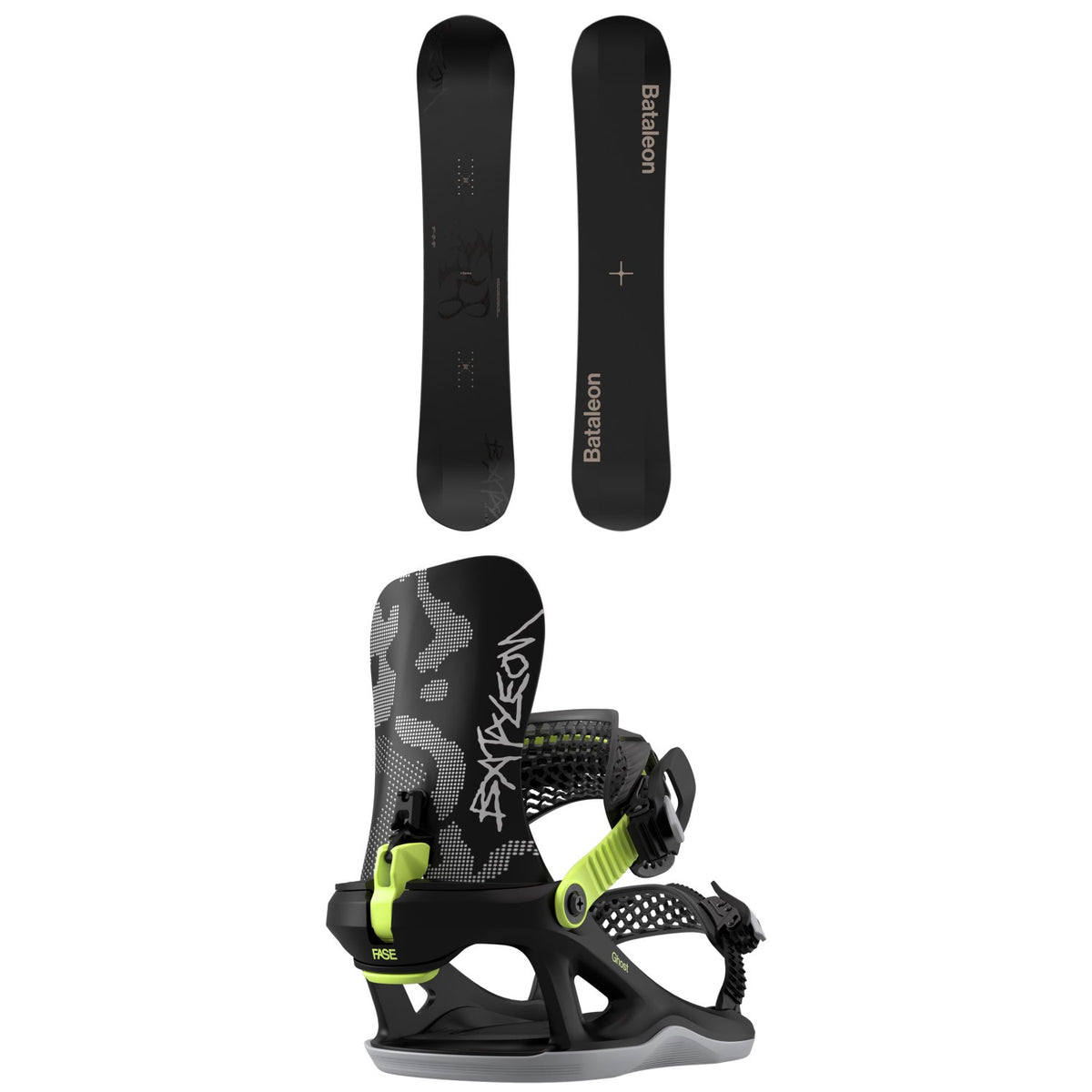 Bataleon Evil Twin+ Snowboard + Ghost FASE Snowboard Bindings 2027