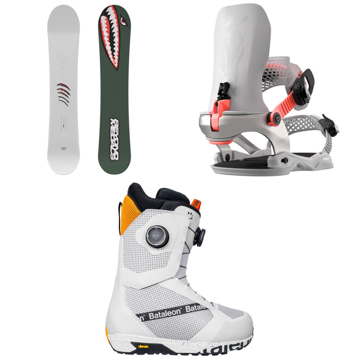 Bataleon Tornado x Beyond Medals Snowboard + Blaster AW FASE Snowboard Bindings + Salsa Double Boa Snowboard Boots 2027