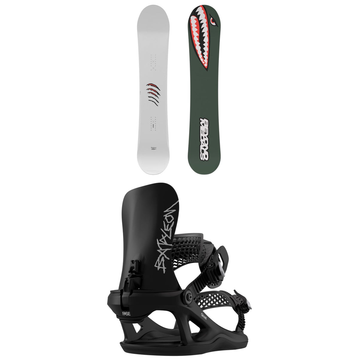 Bataleon Tornado x Beyond Medals Snowboard + Ghost FASE Snowboard Bindings 2027