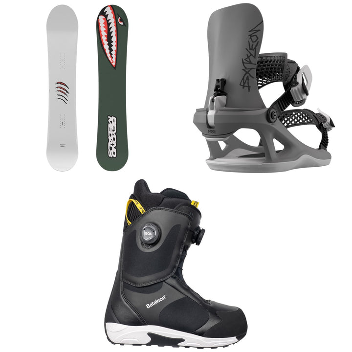 Bataleon Tornado x Beyond Medals Snowboard + Ghost FASE Snowboard Bindings + Rave Double Boa Snowboard Boots 2027