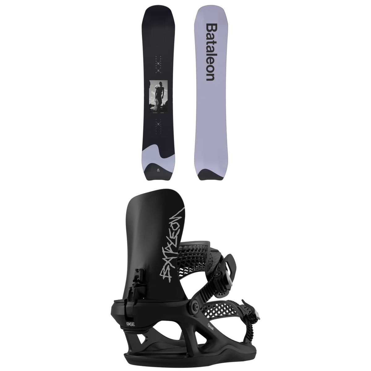 Bataleon Whatever x Petrovsky & Ramone Snowboard + Ghost FASE Snowboard Bindings 2027