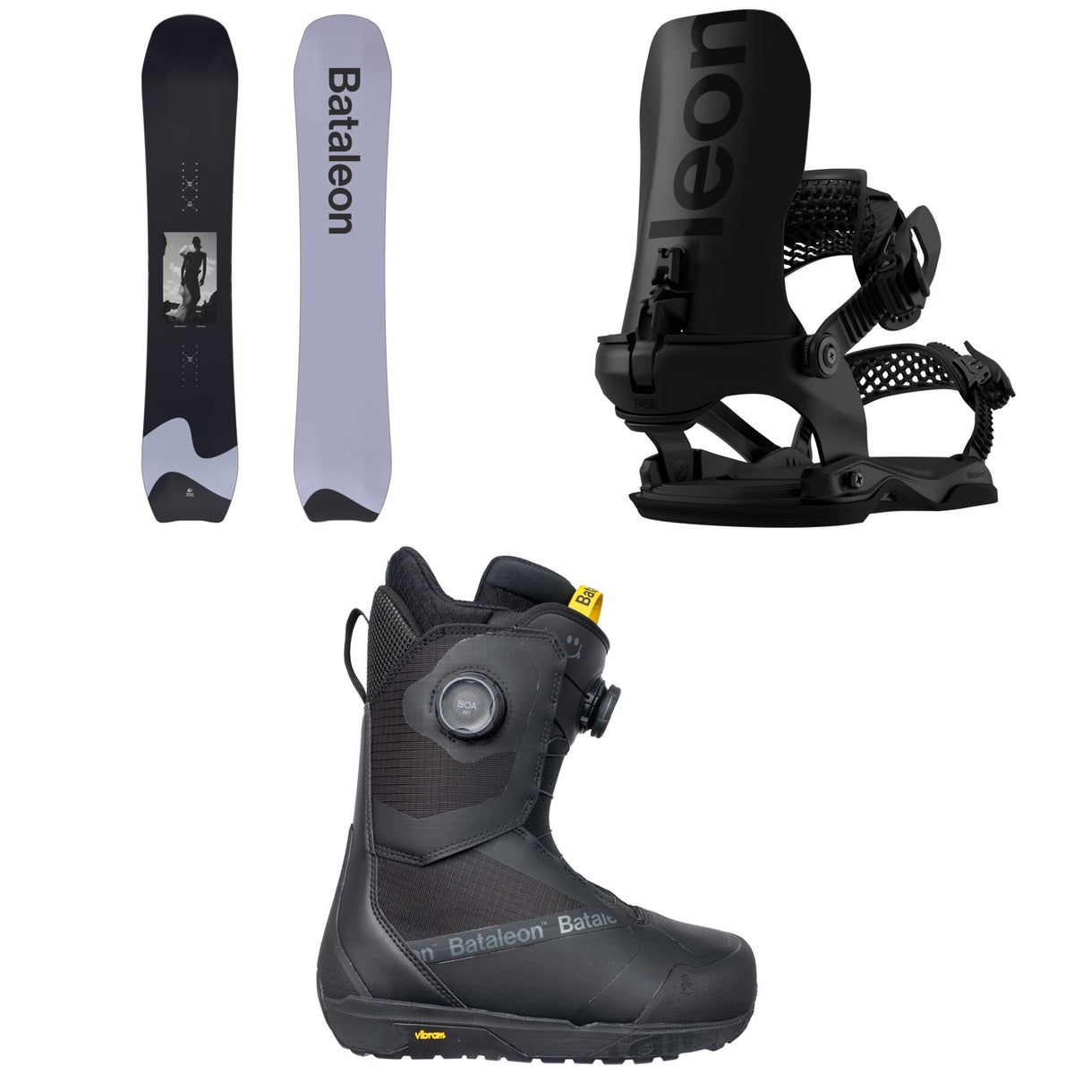 Bataleon Whatever x Petrovsky & Ramone Snowboard + Blaster AW FASE Snowboard Bindings + Salsa Double Boa Snowboard Boots 2027