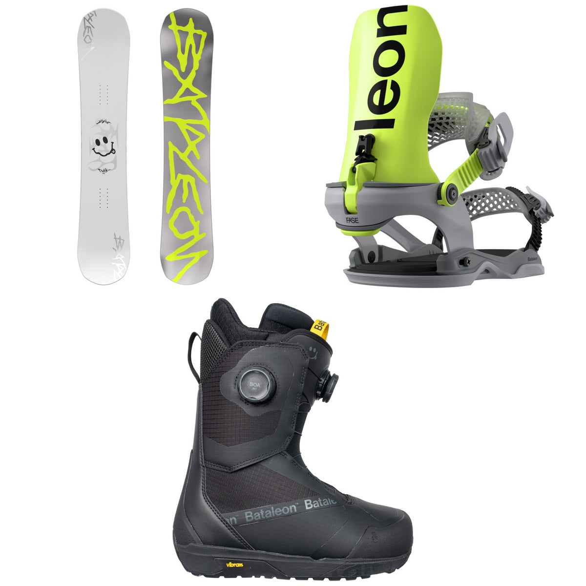 Bataleon Evil Twin Snowboard + Blaster AW FASE Snowboard Bindings + Salsa Double Boa Snowboard Boots 2027