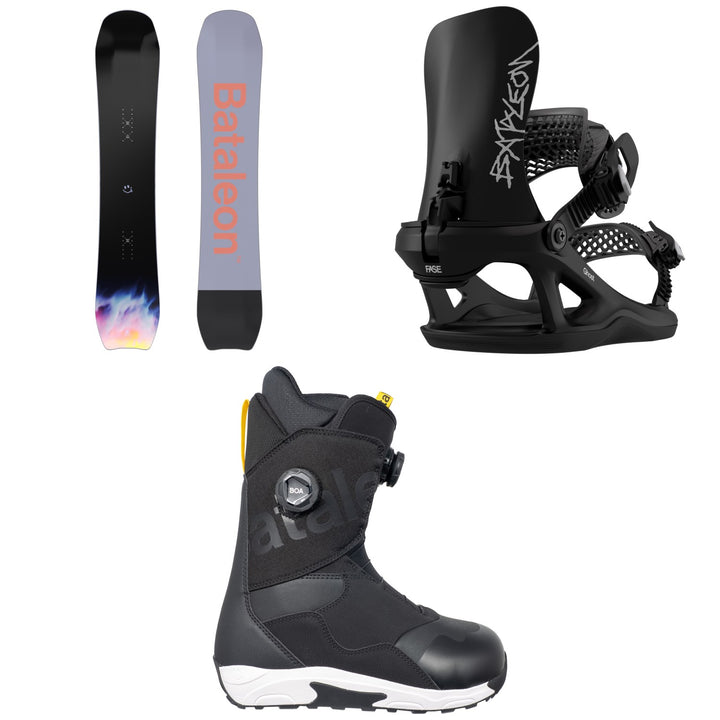 Bataleon Whatever Snowboard + Ghost FASE Snowboard Bindings + Twist Double Boa Snowboard Boots 2027