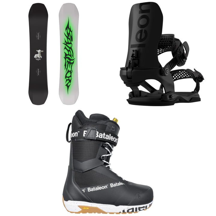 Bataleon Stereo Snowboard + Blaster AW FASE Snowboard Bindings + Salsa Lace Snowboard Boots 2027