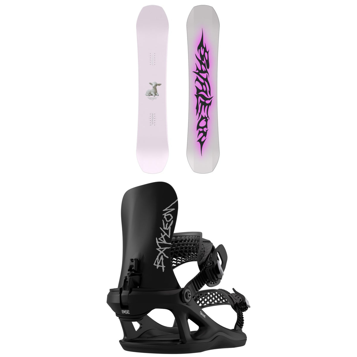 Bataleon Stereo Snowboard + Ghost FASE Snowboard Bindings - Women's 2027