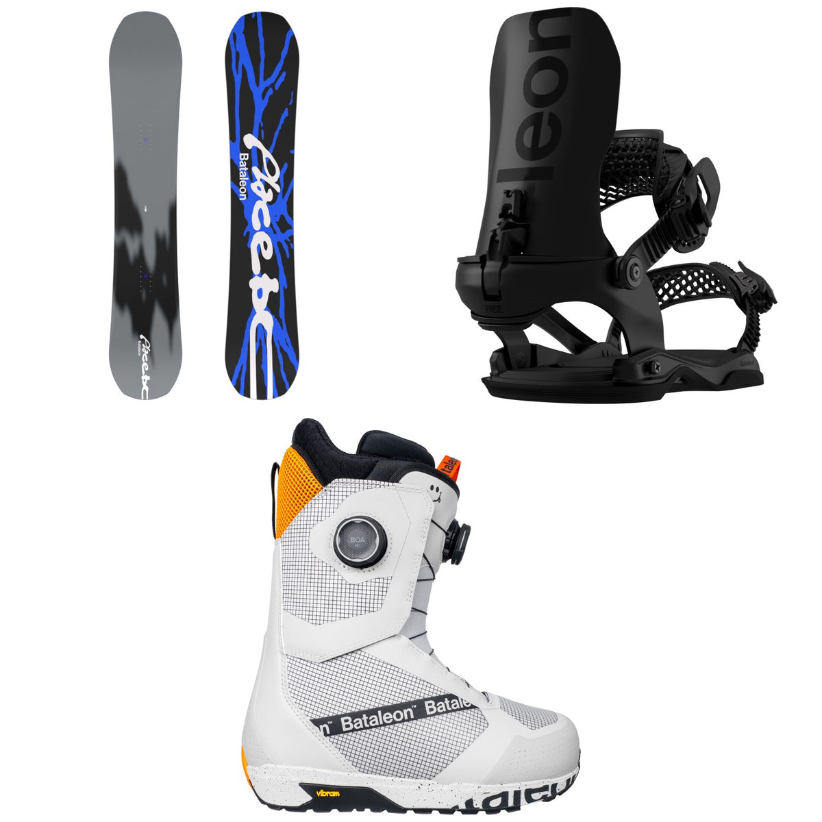 Bataleon Placebo Snowboard + Blaster AW FASE Snowboard Bindings + Salsa Double Boa Snowboard Boots 2027