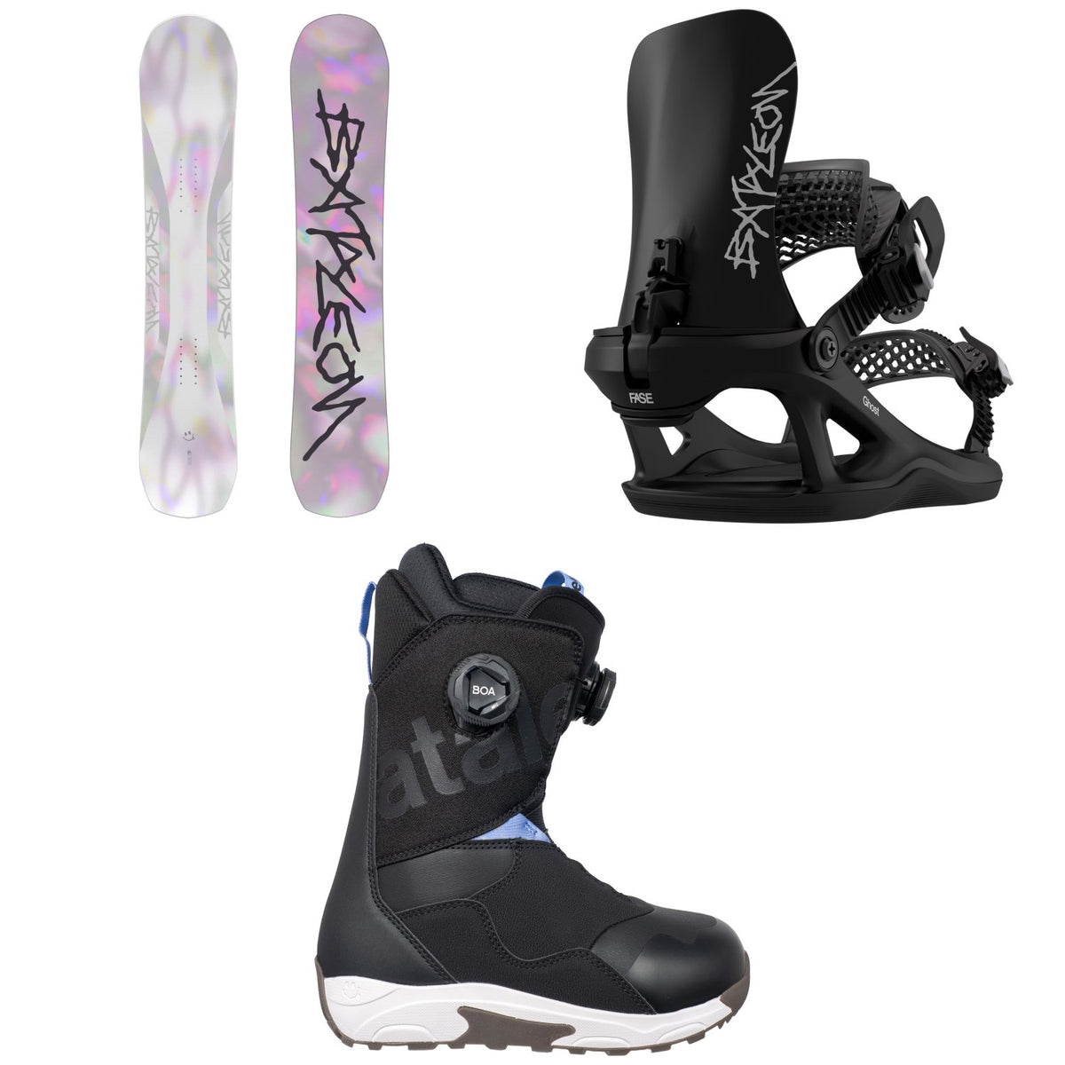 Bataleon Push Up Snowboard + Ghost FASE Snowboard Bindings + Twist Double Boa Snowboard Boots - Women's 2027