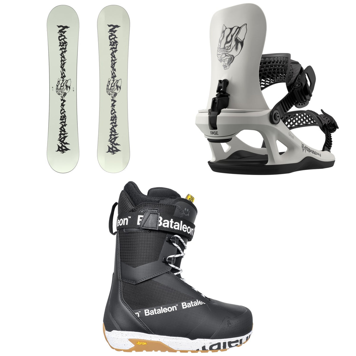 Bataleon Disaster Snowboard + Ghost FASE Snowboard Bindings + Salsa Lace Snowboard Boots 2027