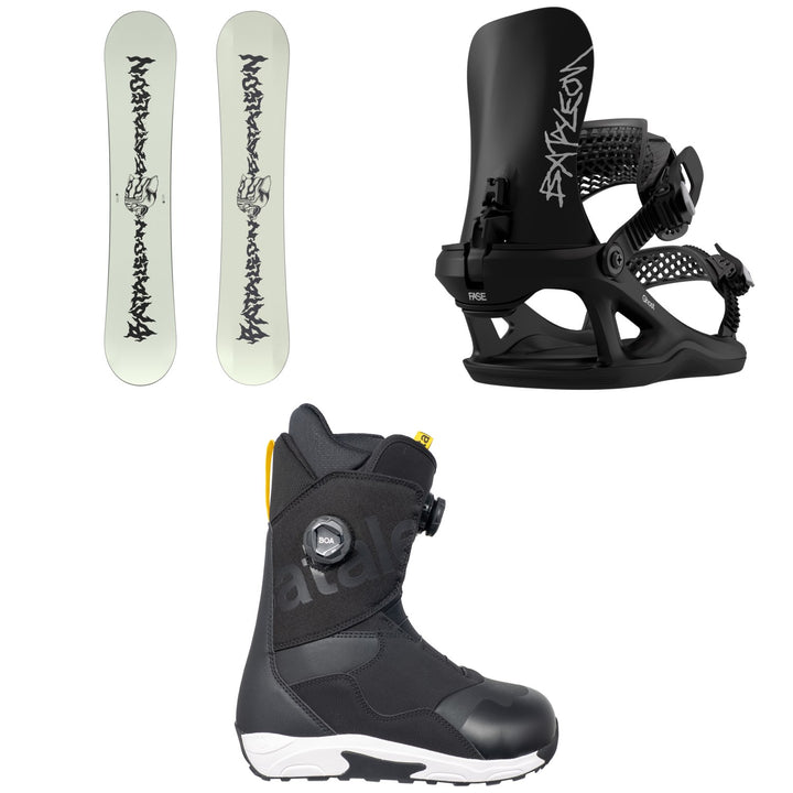 Bataleon Disaster Snowboard + Ghost FASE Snowboard Bindings + Twist Double Boa Snowboard Boots 2027