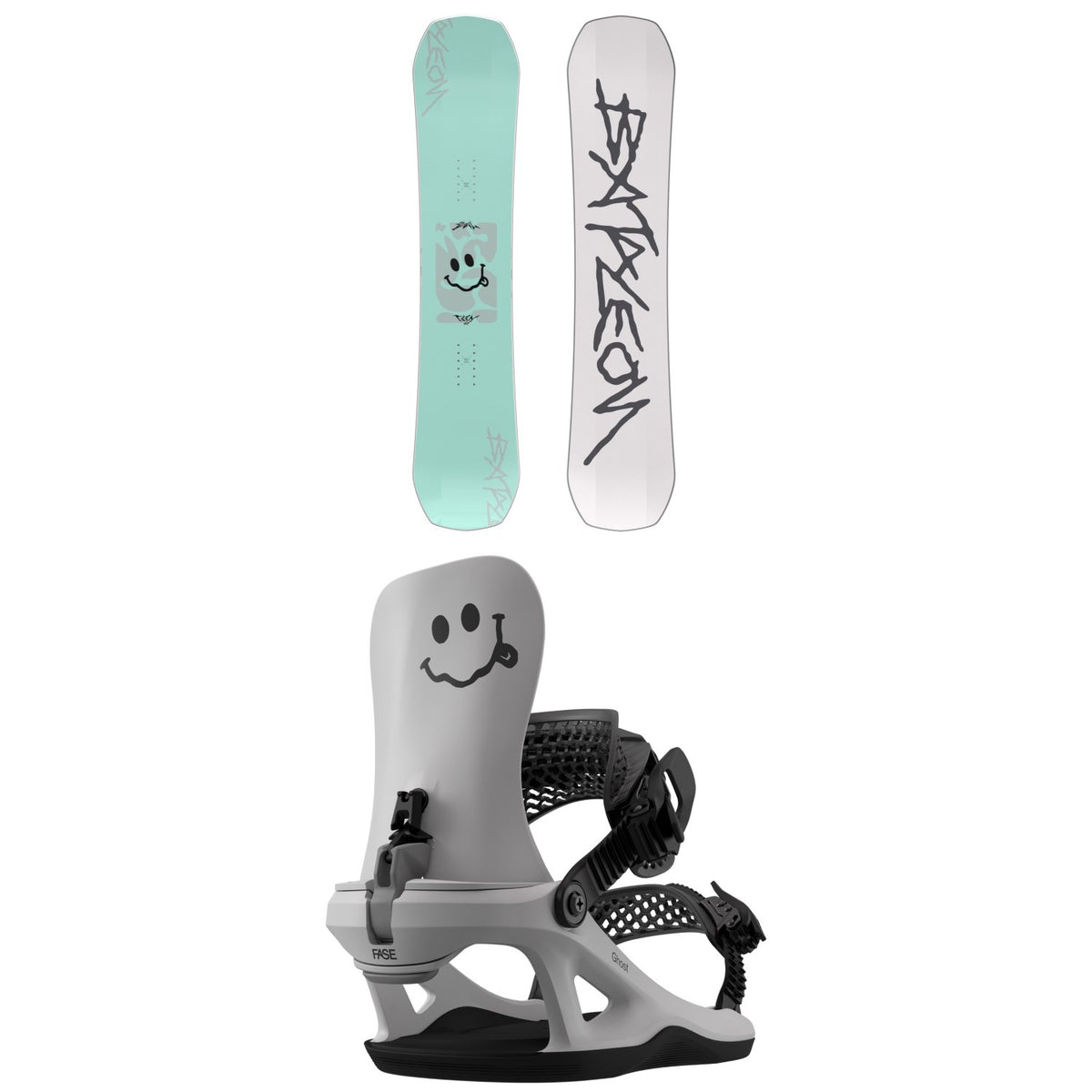 Bataleon Evil Teen Snowboard + Ghost FASE Snowboard Bindings - Kids' 2027