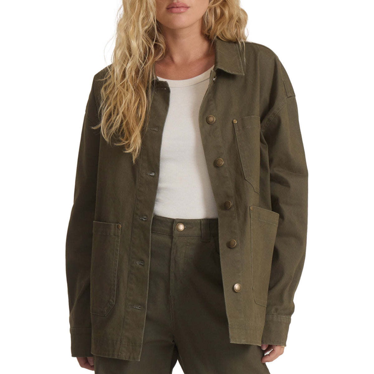 Roark HWY 1 Chore Bedford Jacket - Women's Military