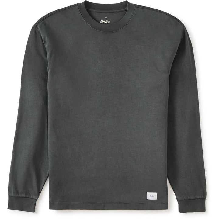 Katin Box Fit Long-Sleeve T-Shirt - Men's Black Vintage Wash
