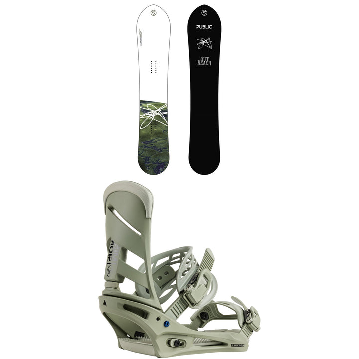 Public Snowboards Outreach Snowboard + Burton Mission Snowboard Bindings 2026