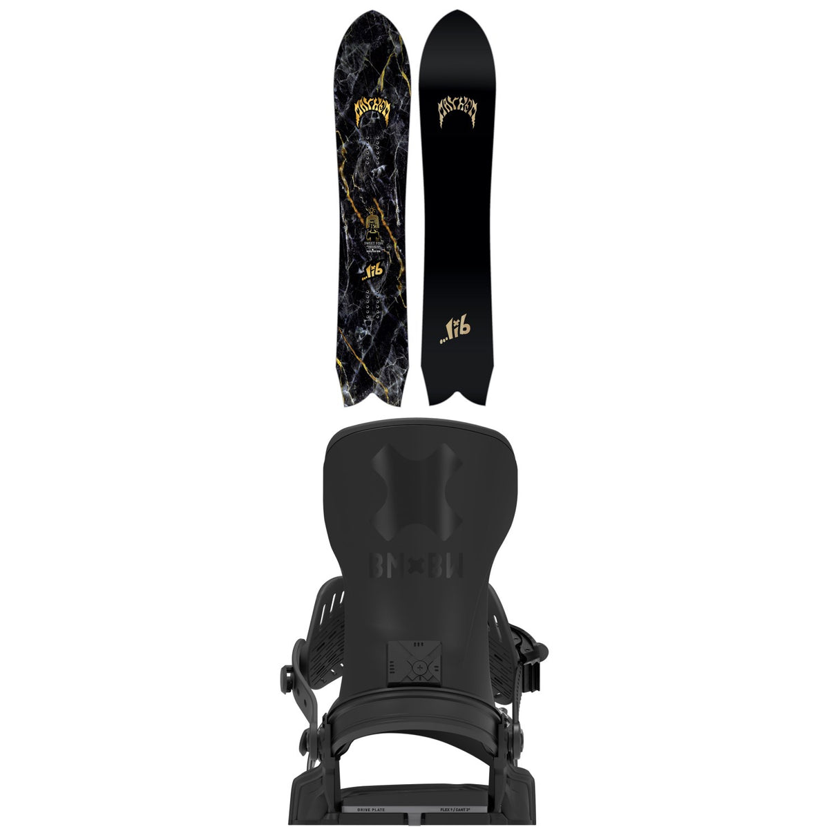 Lib Tech Mayhem Sweetfish Snowboard + Bent Metal Transfer Pro Snowboard Bindings 2027