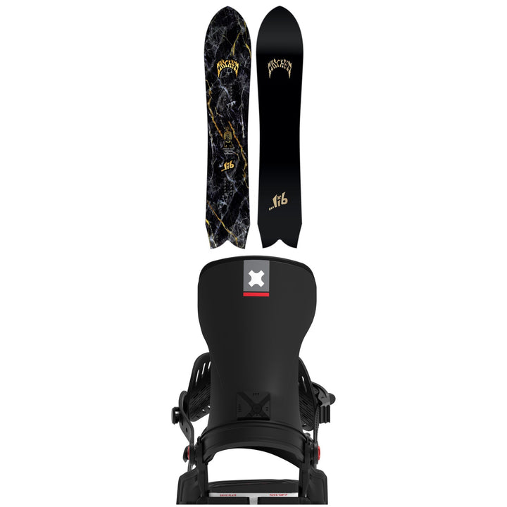 Lib Tech Mayhem Sweetfish Snowboard + Bent Metal Transfer Snowboard Bindings 2027