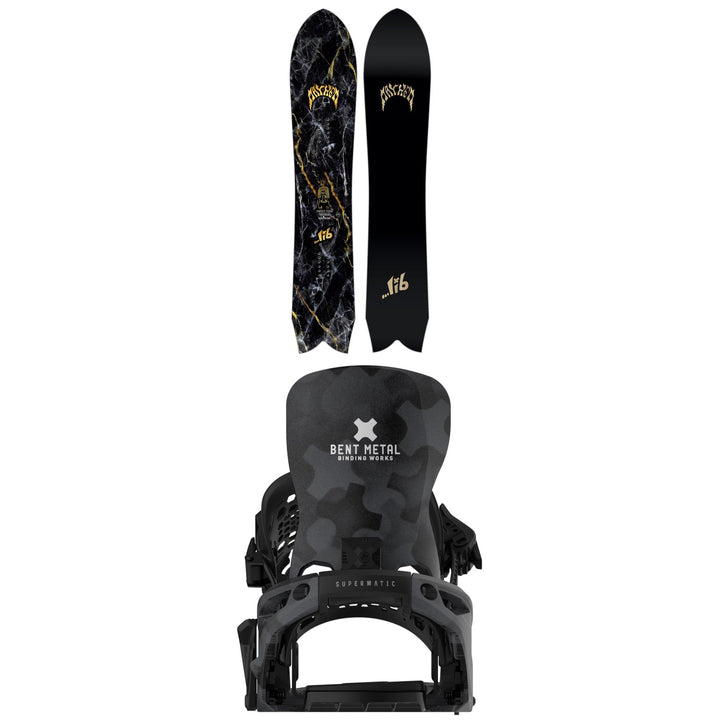 Lib Tech Mayhem Sweetfish Snowboard + Bent Metal Lightning Supermatic Snowboard Bindings 2027