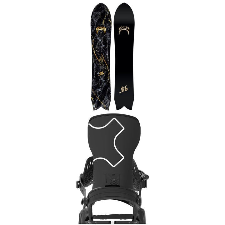 Lib Tech Mayhem Sweetfish Snowboard + Bent Metal Axtion Snowboard Bindings 2027