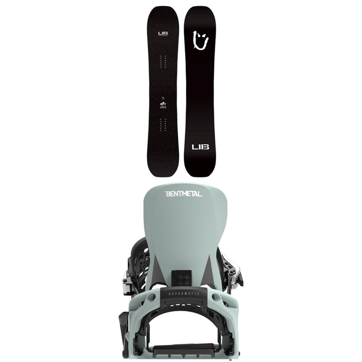 Lib Tech dPr Snowboard + Bent Metal Lightning Supermatic Snowboard Bindings 2027