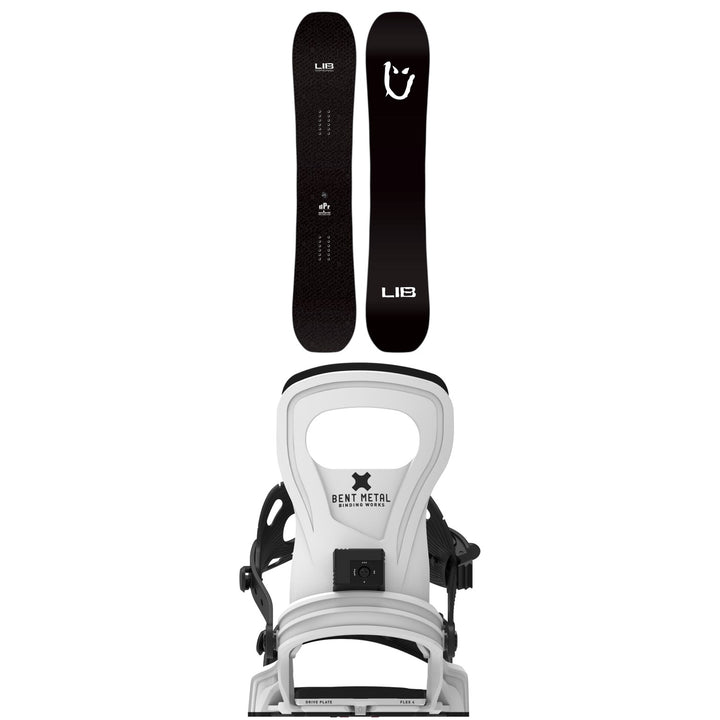 Lib Tech dPr Snowboard + Bent Metal Bolt Snowboard Bindings 2027