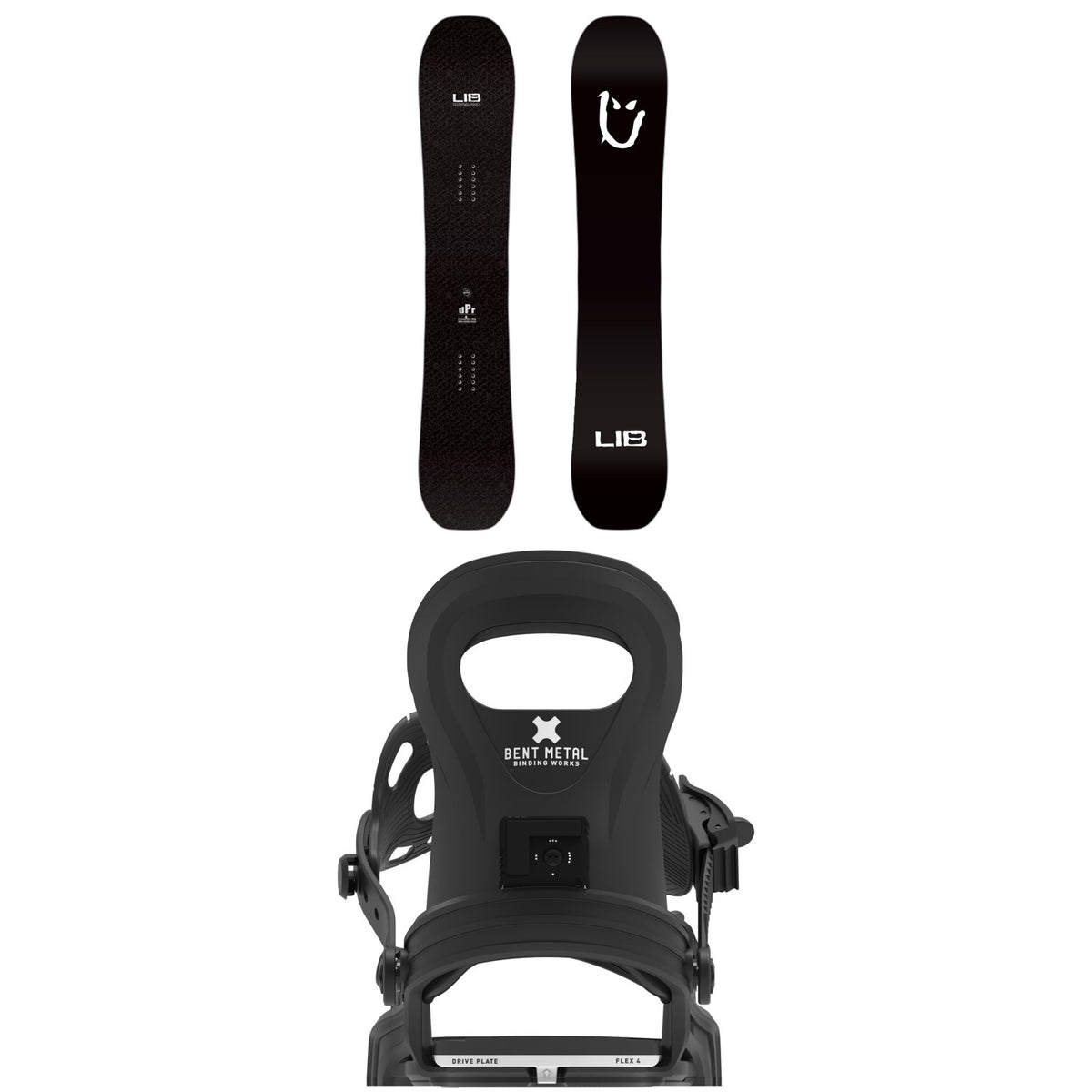 Lib Tech dPr Snowboard + Bent Metal BMX Snowboard Bindings - Kids' 2027