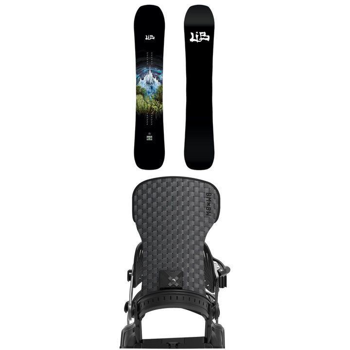 Lib Tech Skunk Ape C2 Snowboard + Bent Metal Solution Snowboard Bindings 2027