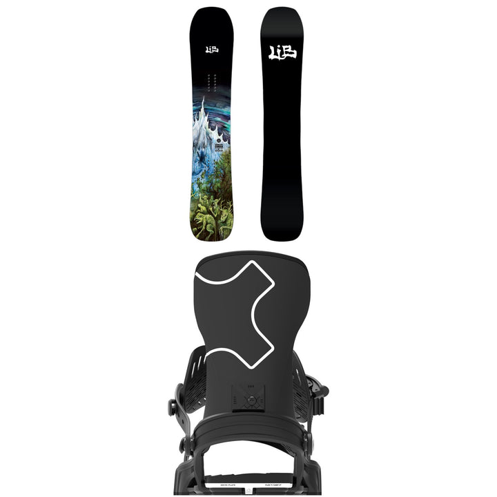 Lib Tech Skunk Ape Camber Snowboard + Bent Metal Axtion Snowboard Bindings 2027
