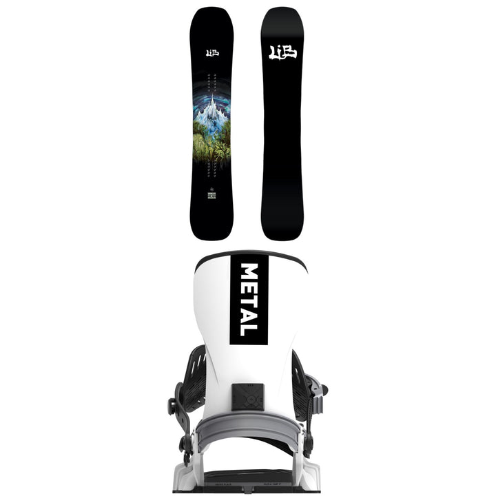 Lib Tech Skunk Ape C2 Snowboard + Bent Metal T-Zero Snowboard Bindings 2027